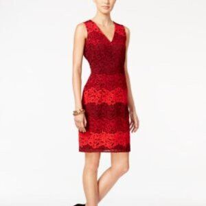 Tommy Hilfiger Womens Ombre Floral Lace Cocktail Dress NEW NWT 4